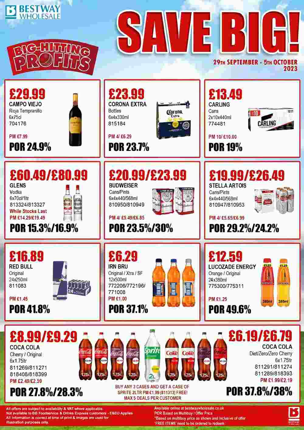 Bestway offers valid from 29/09/2023 - Page 1.