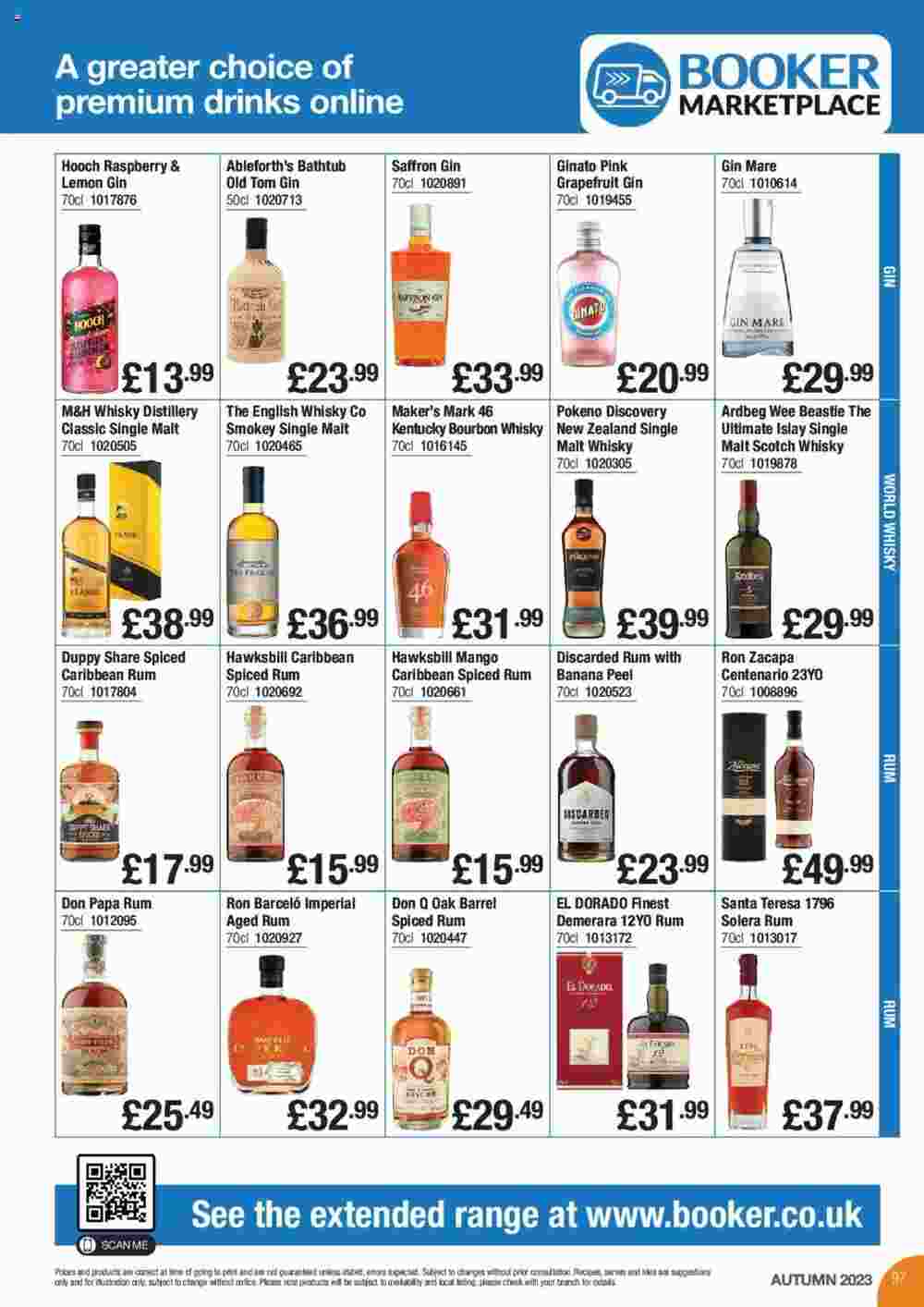 Booker Wholesale offers valid from 04/10/2023 - Page 97.