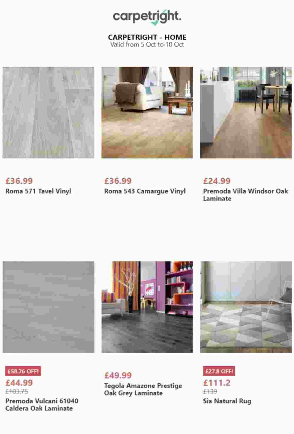 Carpetright offers valid from 05/10/2023 - Page 2.