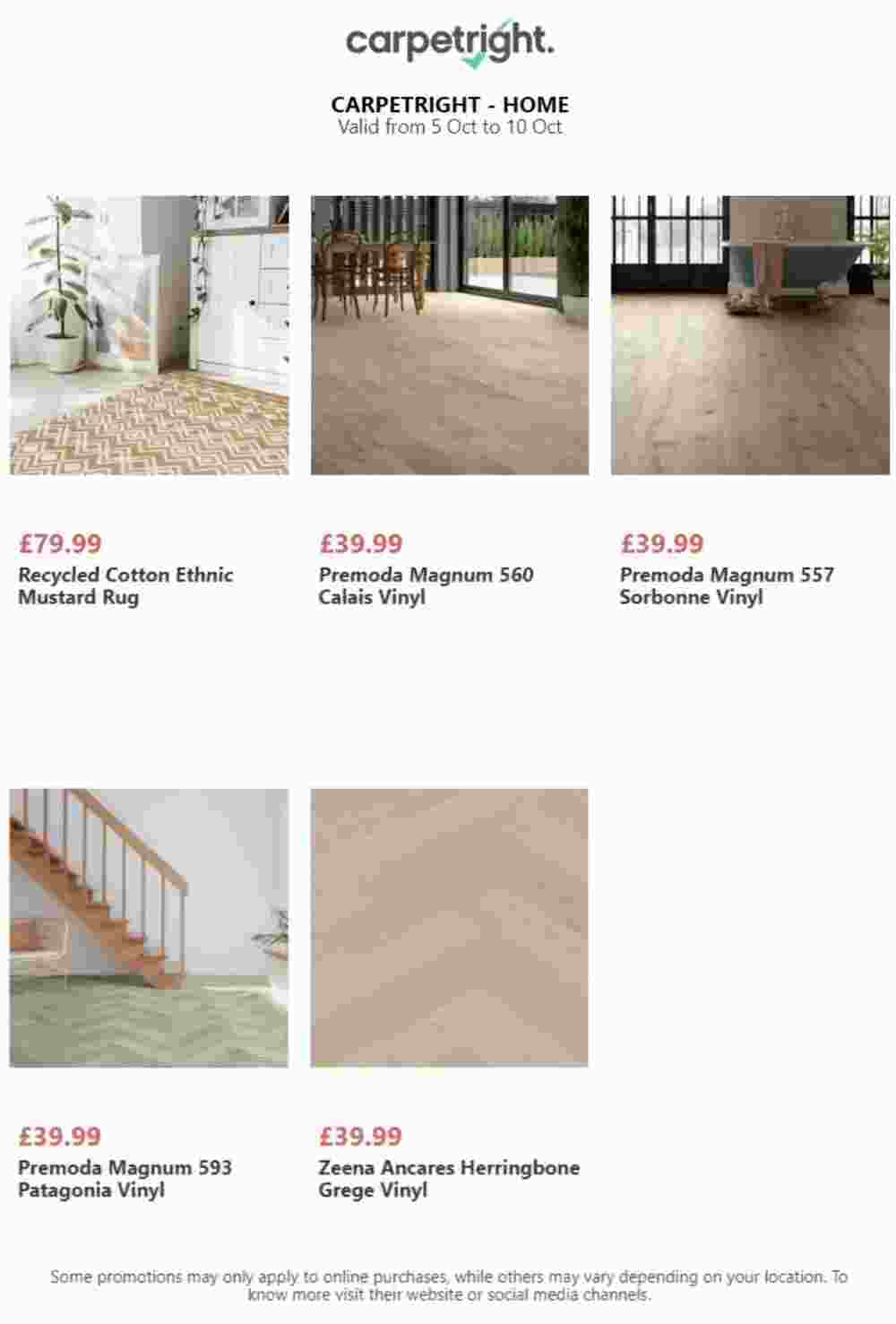 Carpetright offers valid from 05/10/2023 - Page 4.