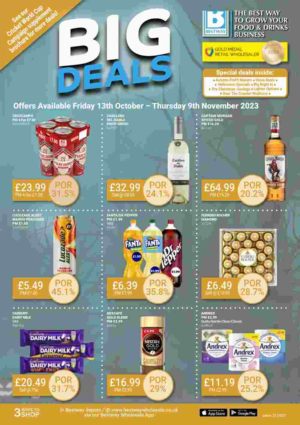 Bestway offers valid from 13/10/2023 - Page 1.