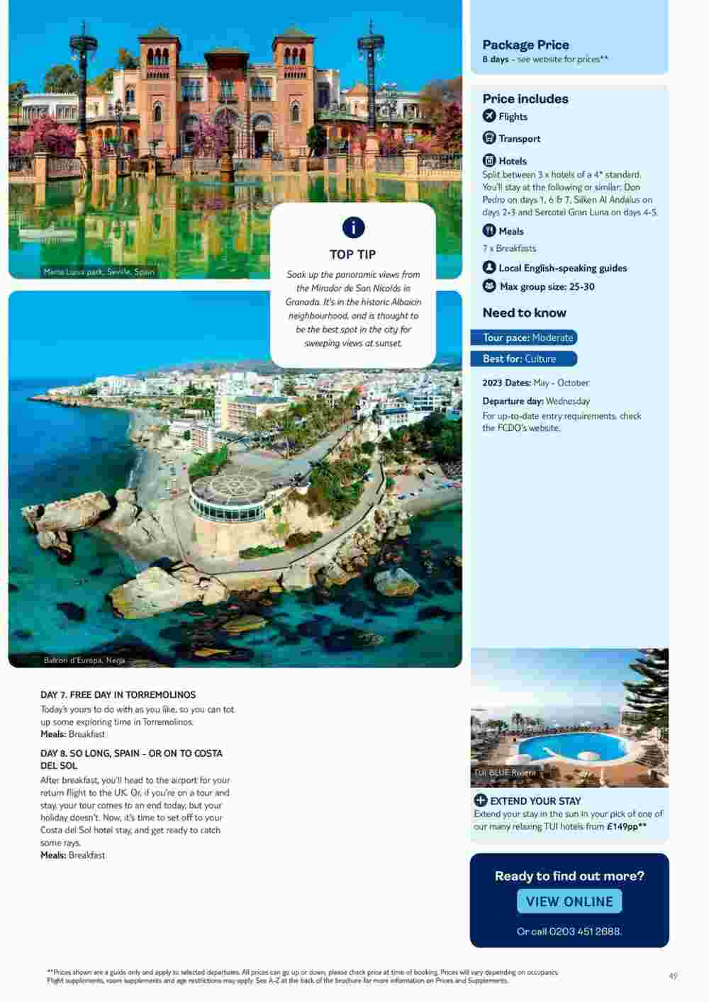 Tui offers valid from 13/10/2023 - Page 49.