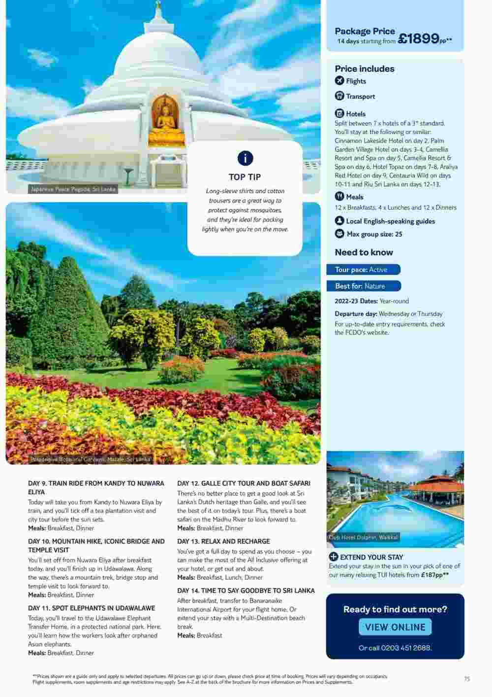 Tui offers valid from 13/10/2023 - Page 75.