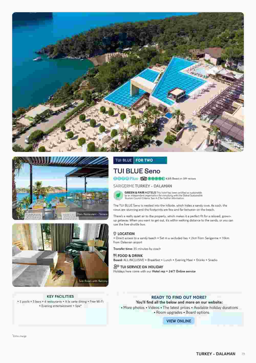 Tui offers valid from 13/10/2023 - Page 73.