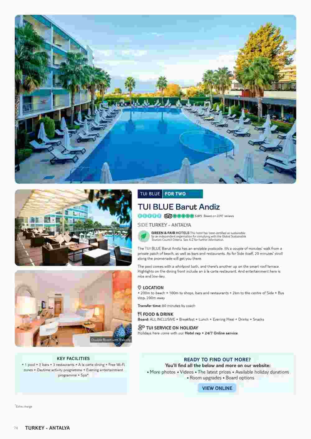 Tui offers valid from 13/10/2023 - Page 74.