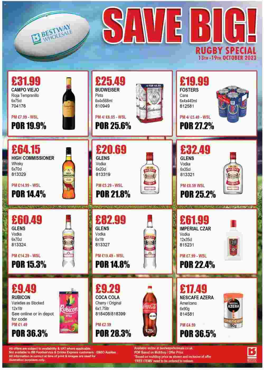 Bestway offers valid from 13/10/2023 - Page 1.