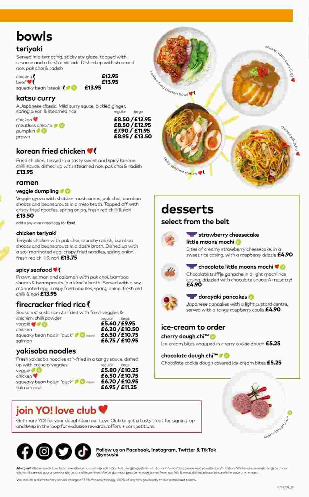 Yo! Sushi offers valid from 18/10/2023 - Page 5.