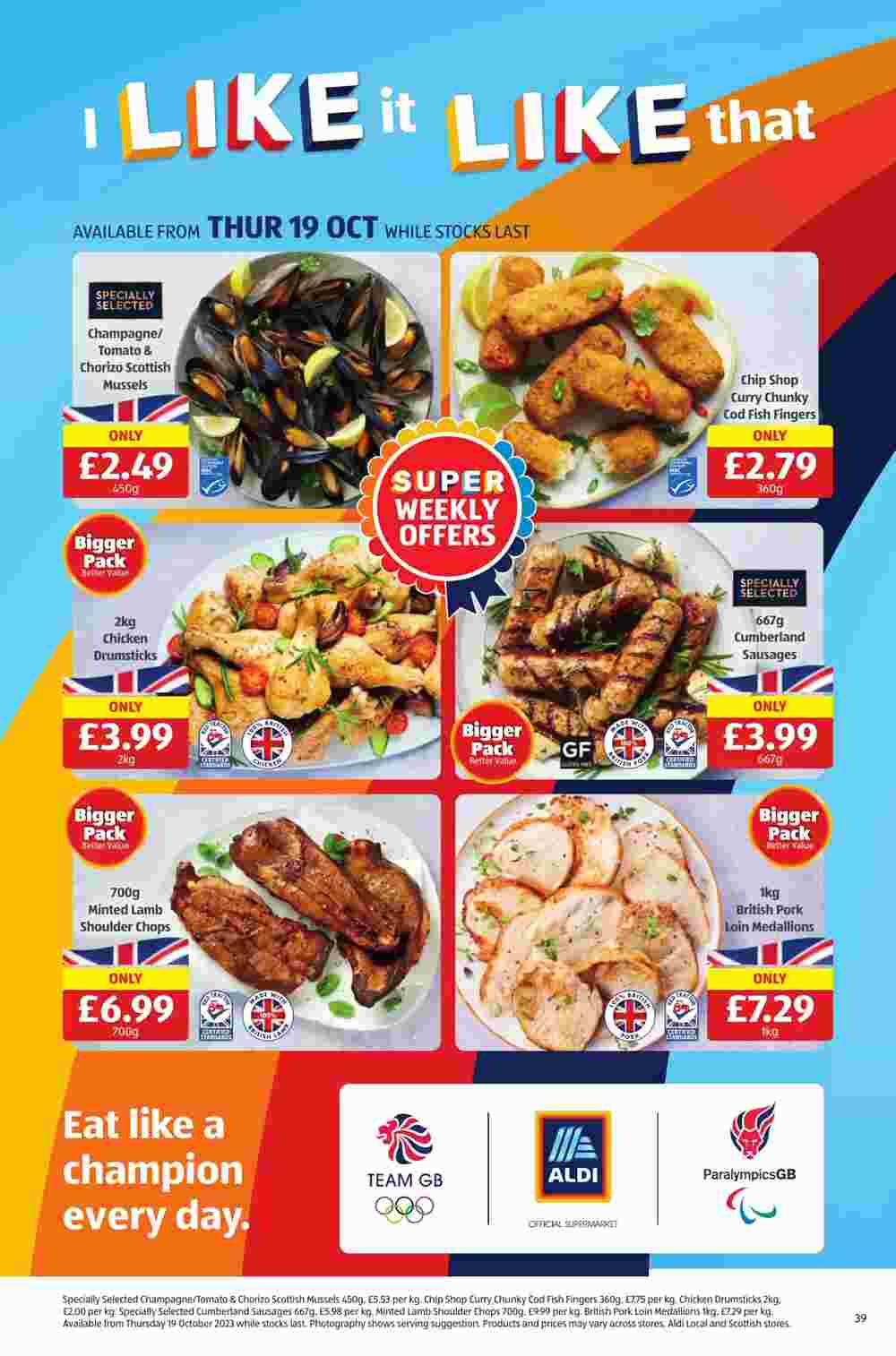 Aldi offers valid from 19/10/2023 - Page 39.