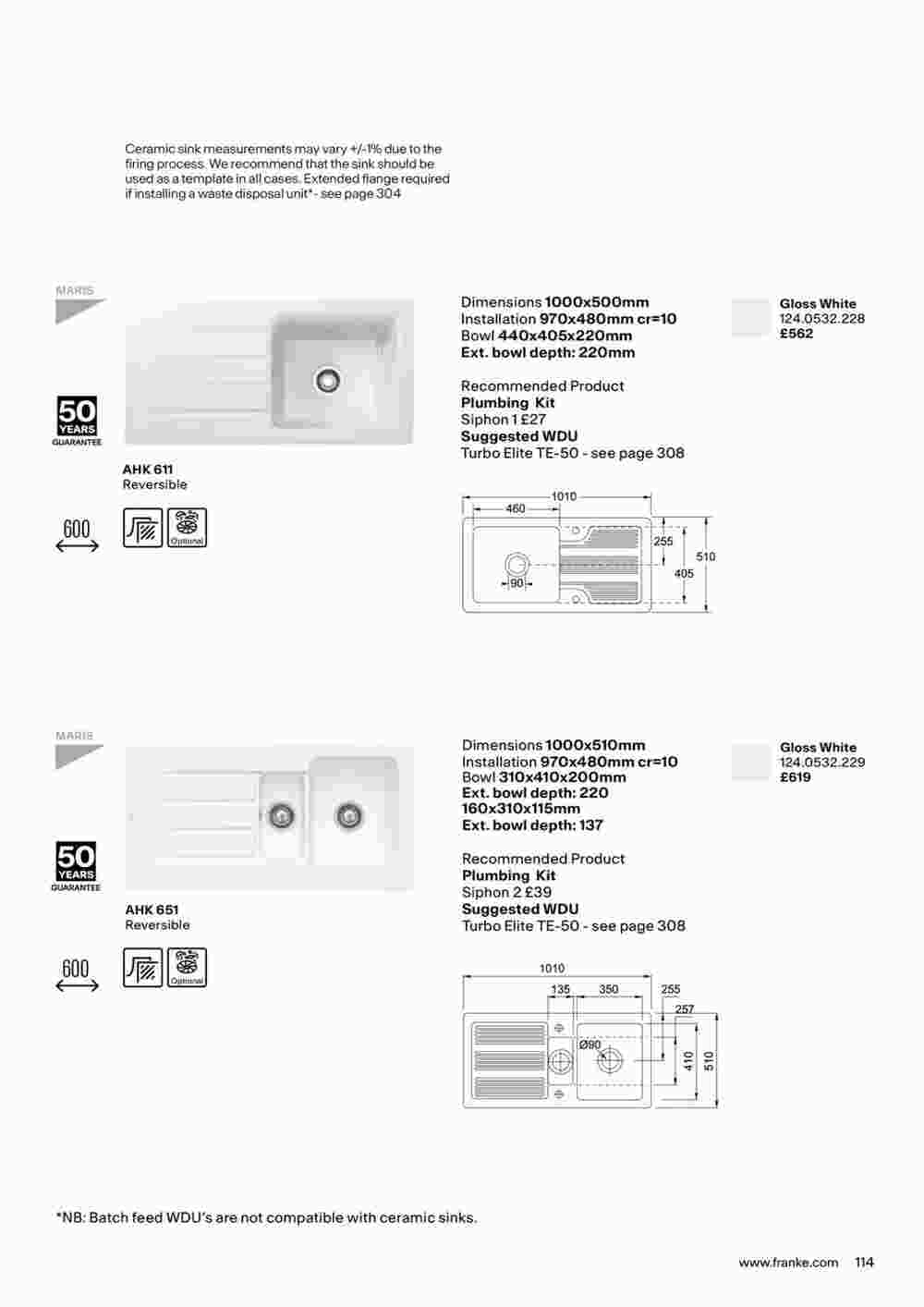 Franke offers valid from 19/10/2023 - Page 117.