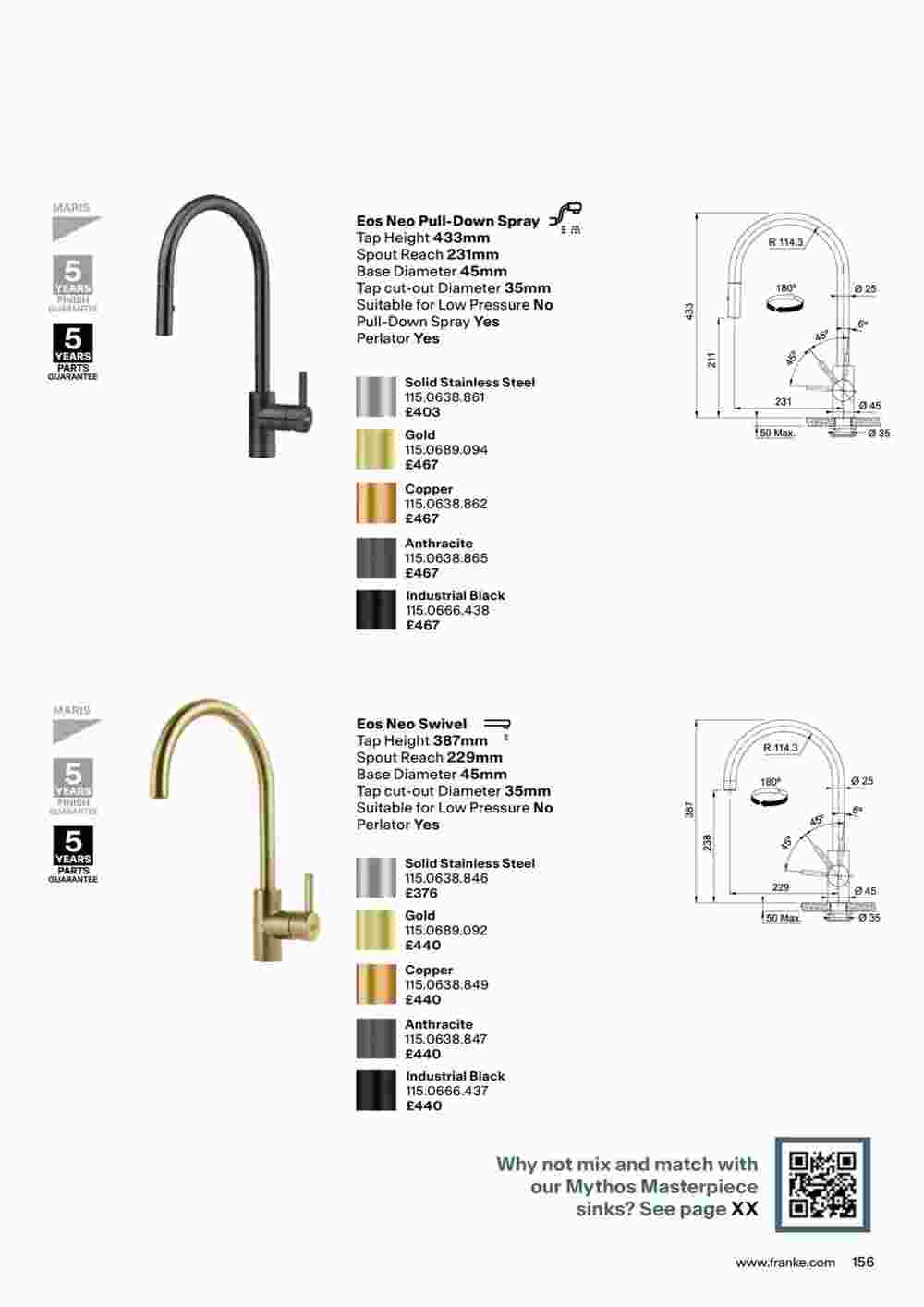 Franke offers valid from 19/10/2023 - Page 159.