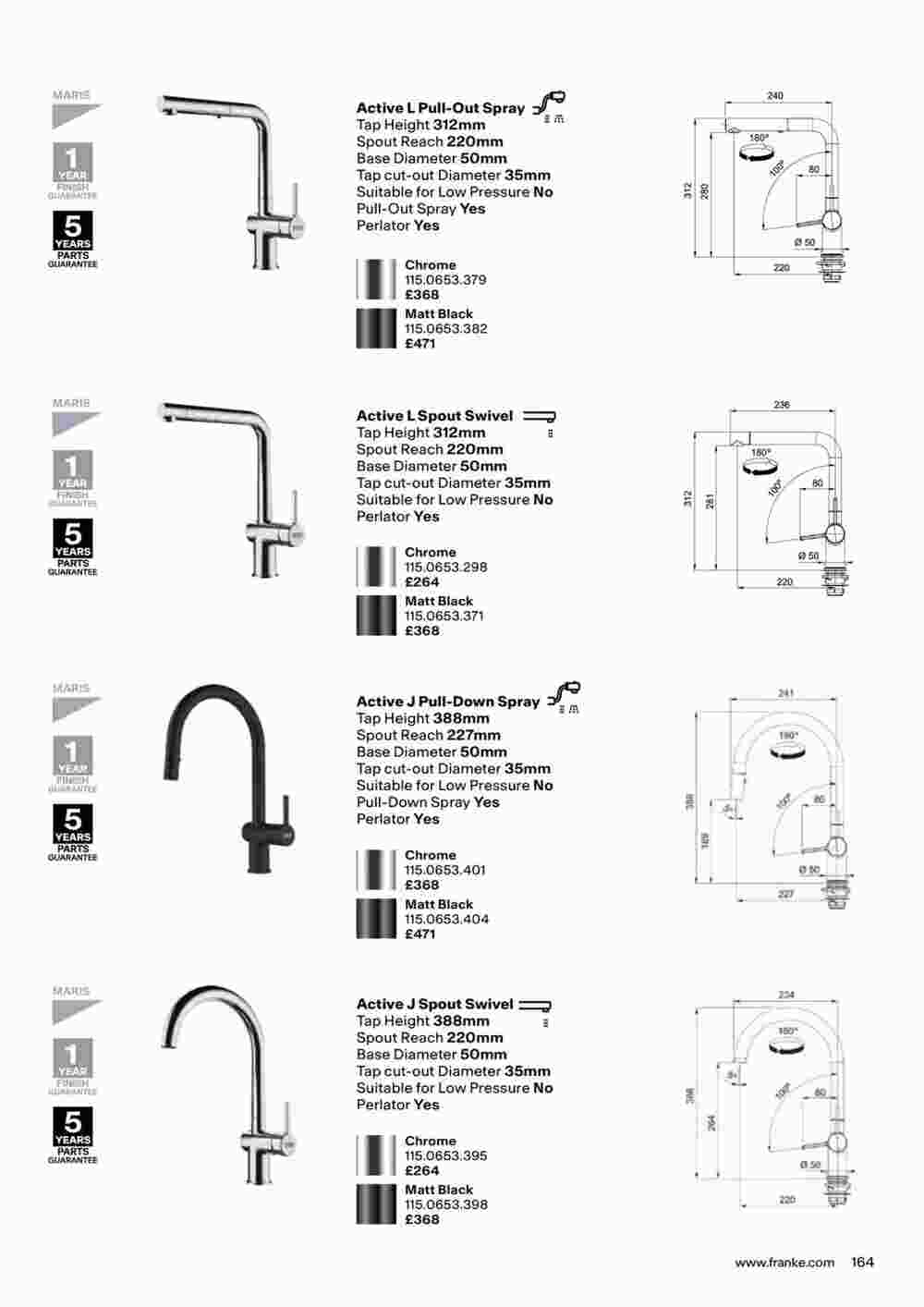 Franke offers valid from 19/10/2023 - Page 167.