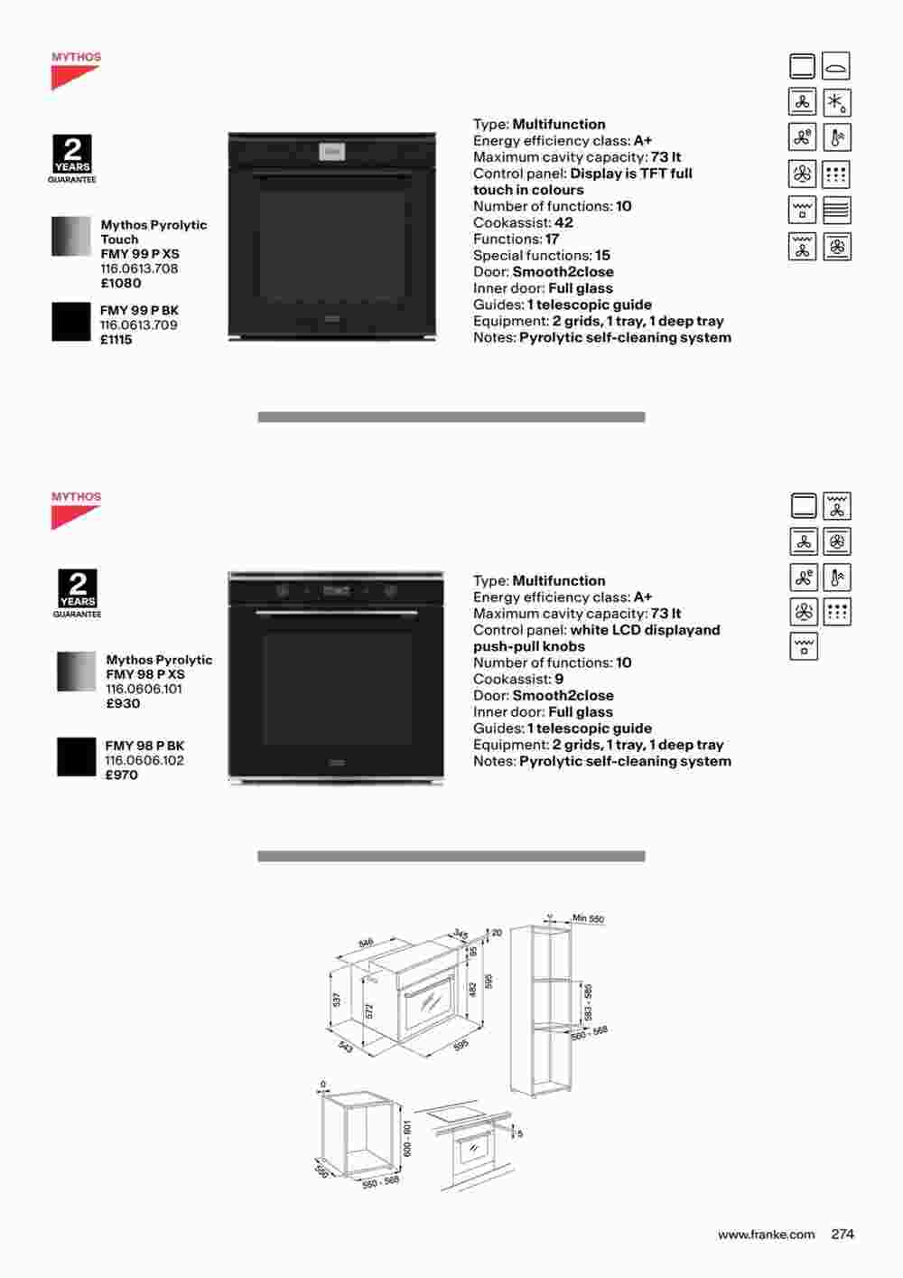 Franke offers valid from 19/10/2023 - Page 277.