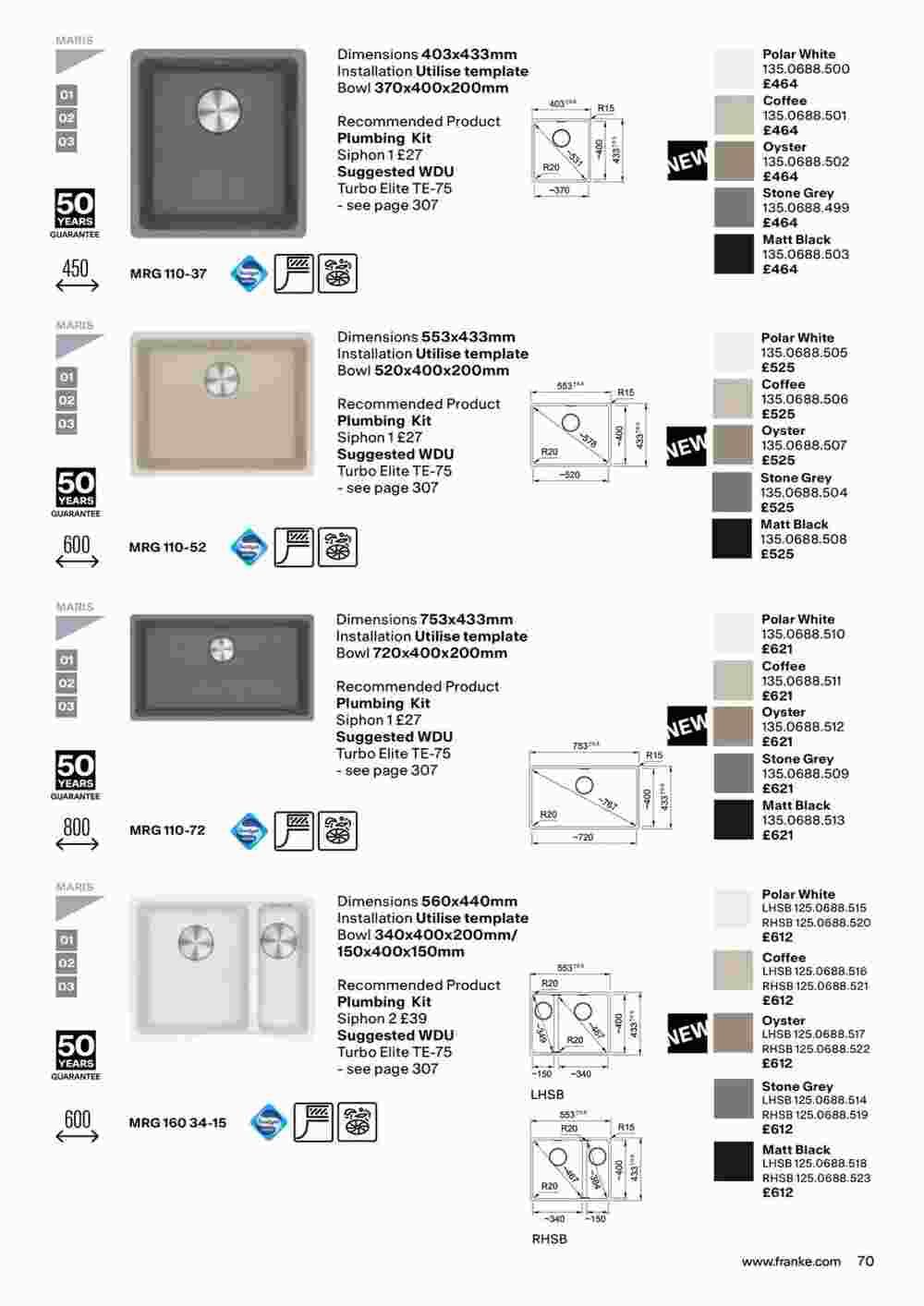 Franke offers valid from 19/10/2023 - Page 73.