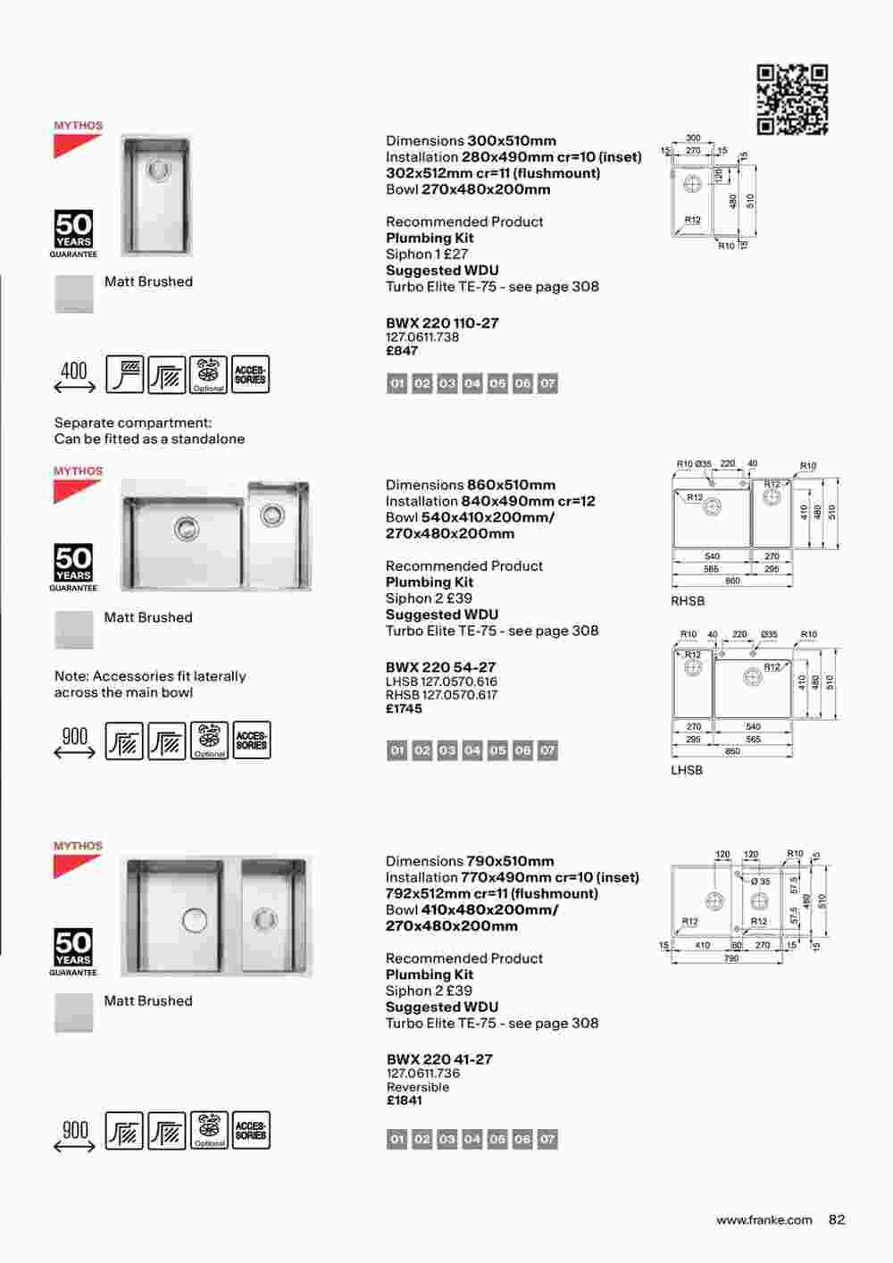 Franke offers valid from 19/10/2023 - Page 85.