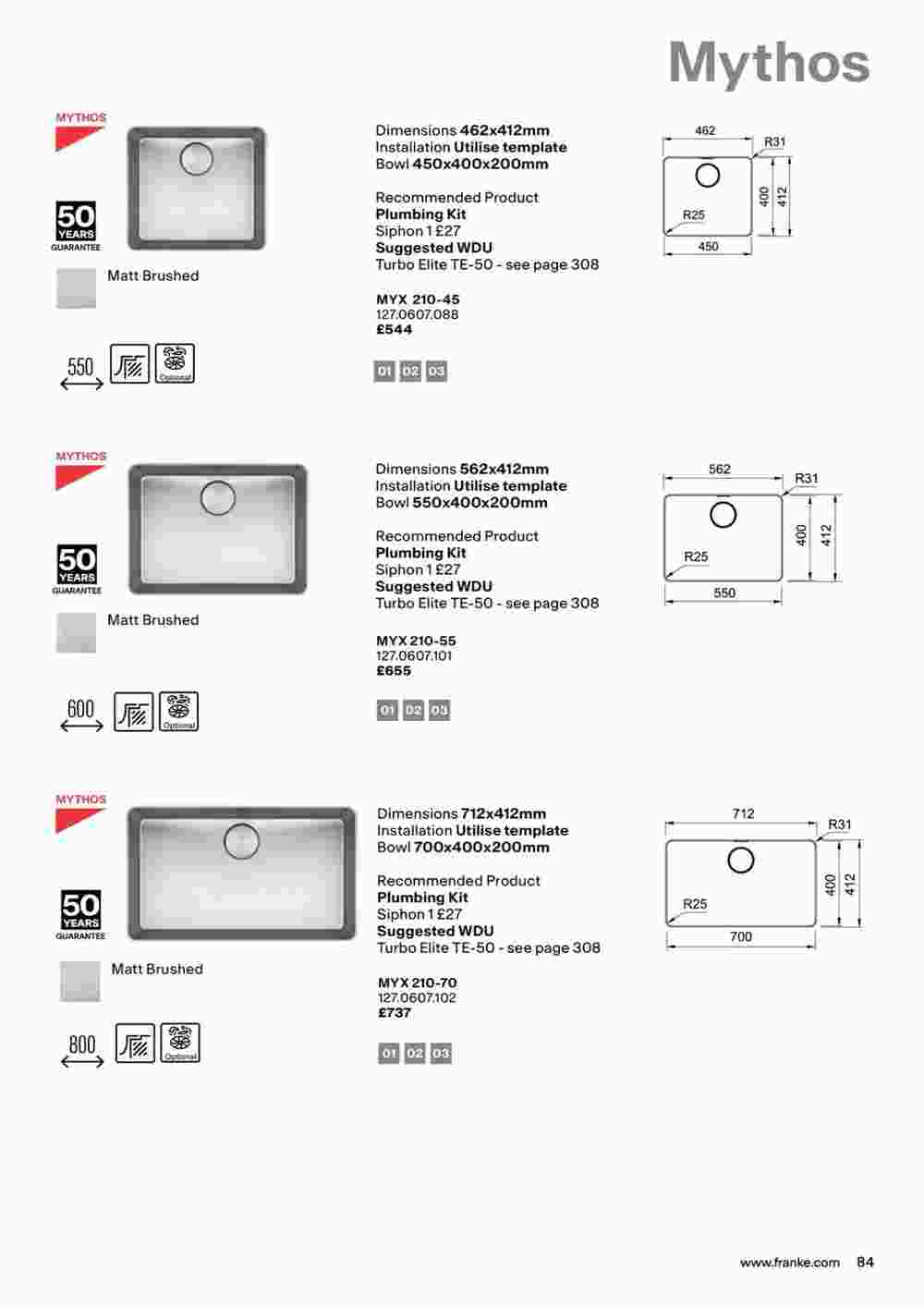 Franke offers valid from 19/10/2023 - Page 87.