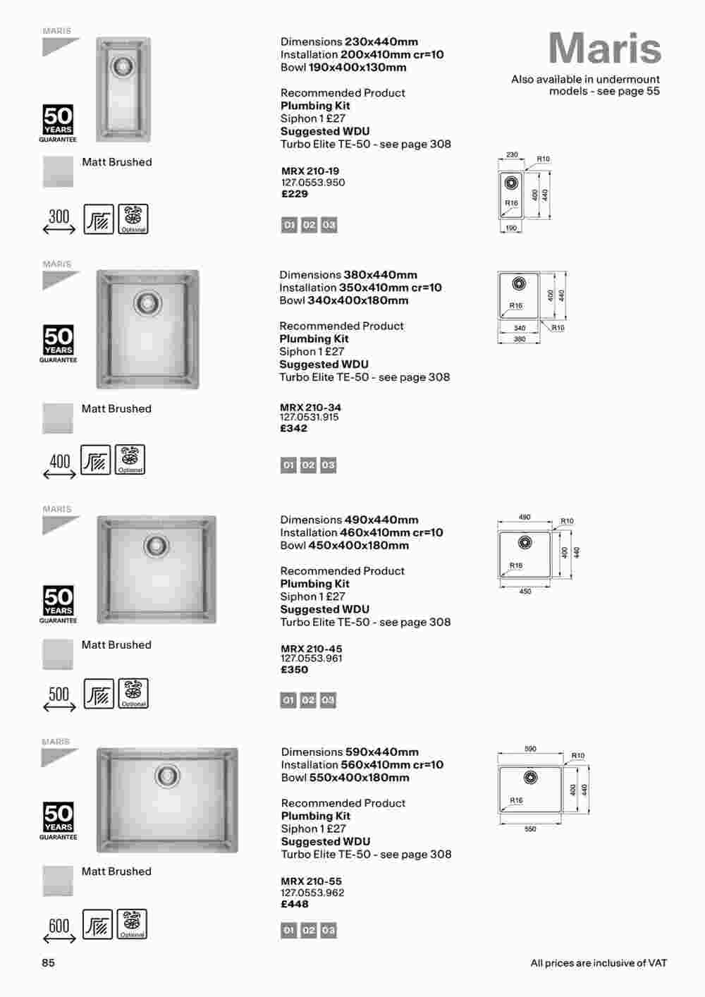 Franke offers valid from 19/10/2023 - Page 88.