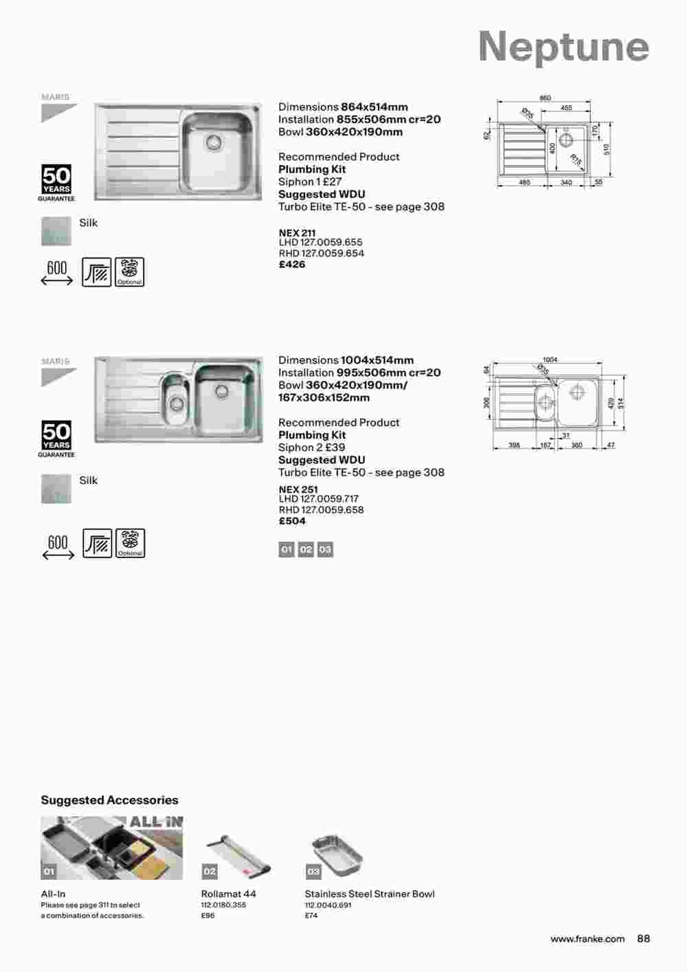 Franke offers valid from 19/10/2023 - Page 91.