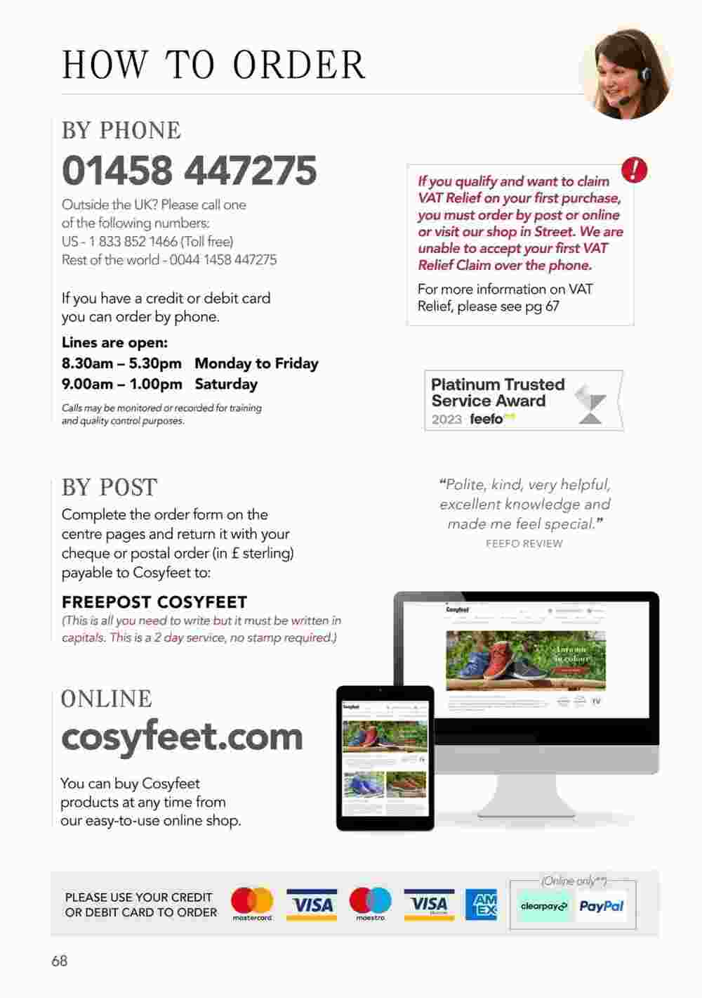 Cosyfeet offers valid from 19/10/2023 - Page 68.