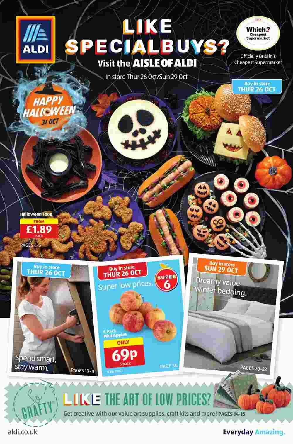 Aldi offers valid from 26/10/2023 - Page 1.
