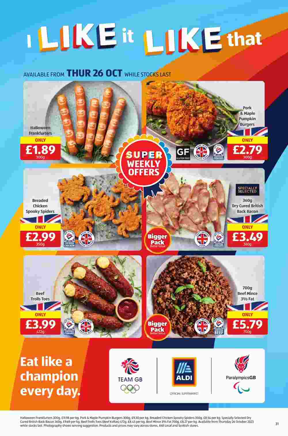 Aldi offers valid from 26/10/2023 - Page 31.