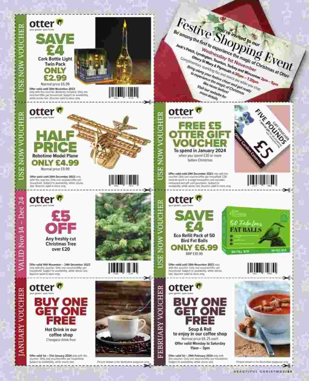 Otter Garden Centres offers valid from 26/10/2023 - Page 31.