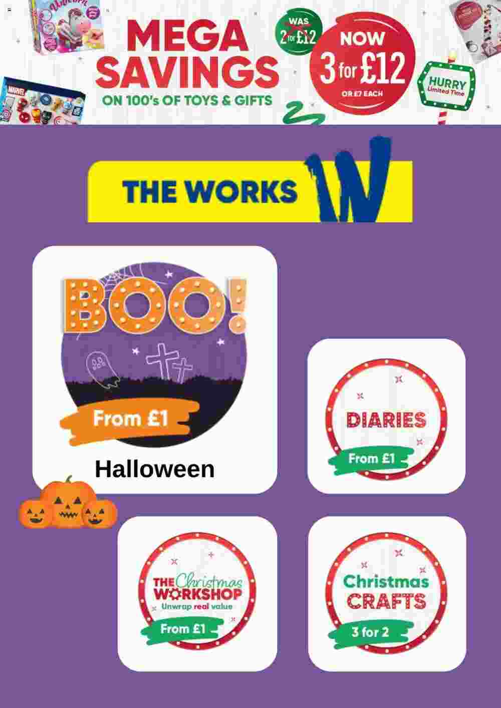 The Works offers valid from 26/10/2023 - Page 1.