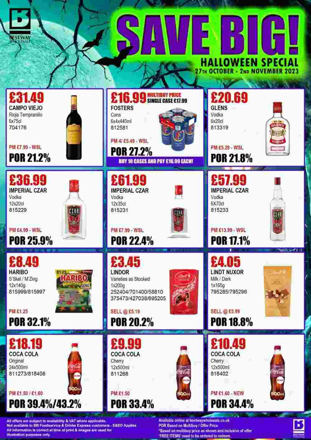 Bestway offers valid from 27/10/2023 - Page 1.