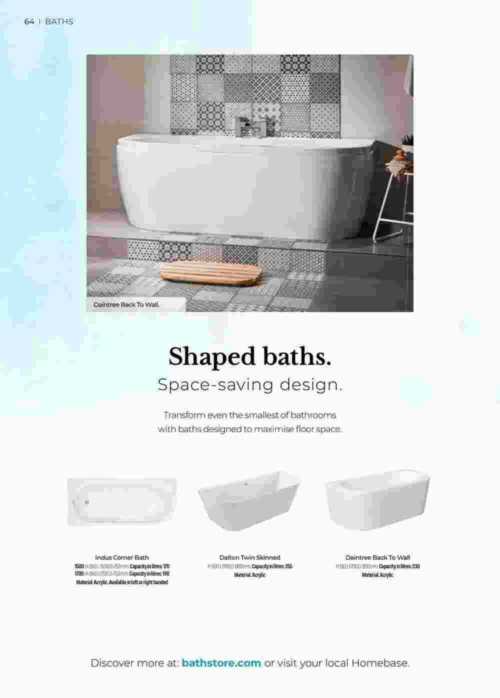 Bathstore offers valid from 30/10/2023 - Page 64.