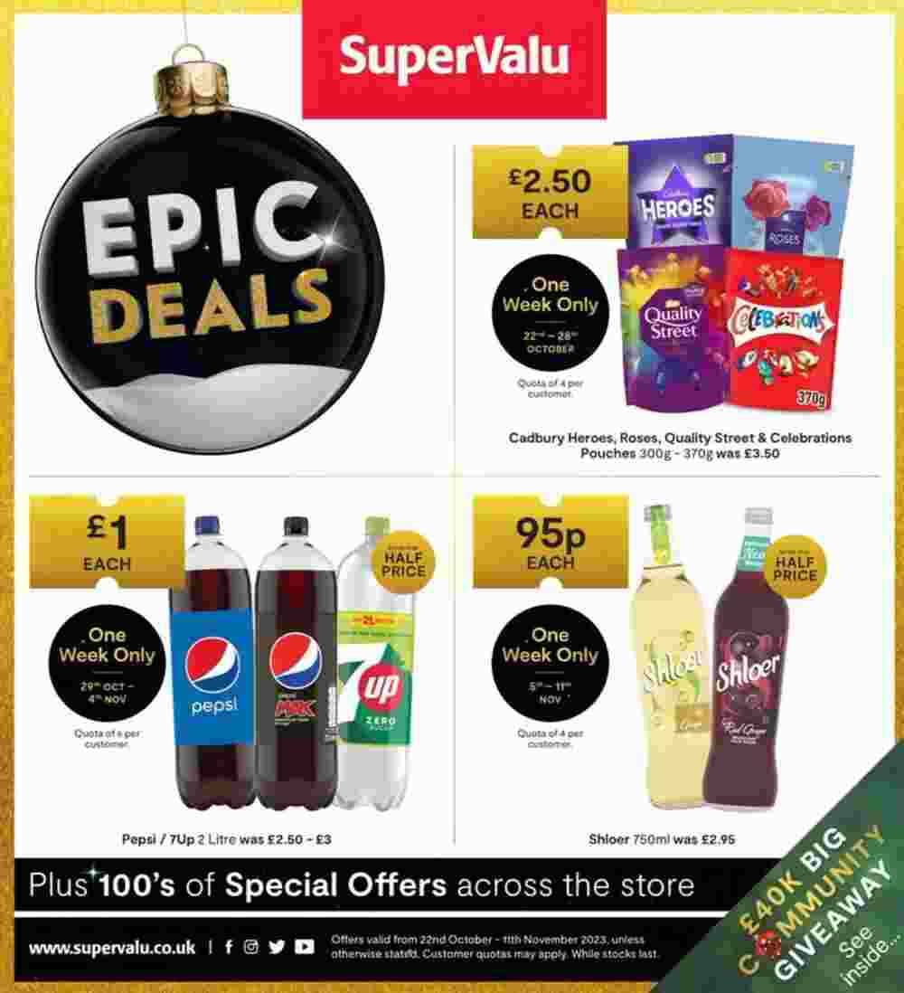 SuperValu offers valid from 30/10/2023 - Page 1.