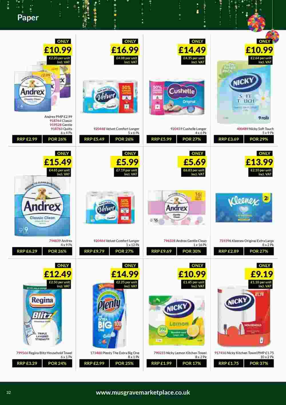 Musgrave MarketPlace offers valid from 31/10/2023 - Page 32.