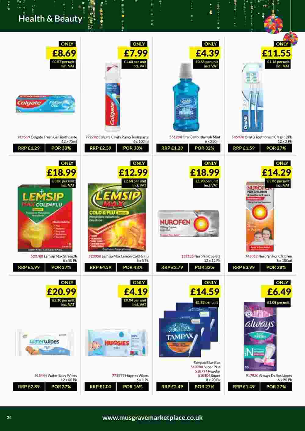 Musgrave MarketPlace offers valid from 31/10/2023 - Page 34.