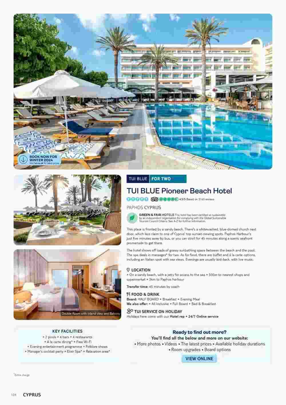 Tui offers valid from 01/11/2023 - Page 104.