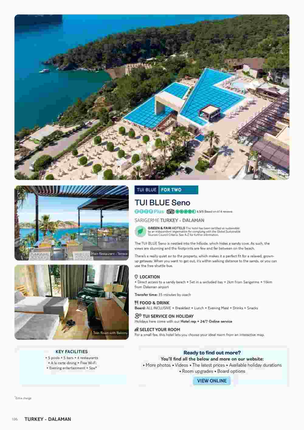 Tui offers valid from 01/11/2023 - Page 106.