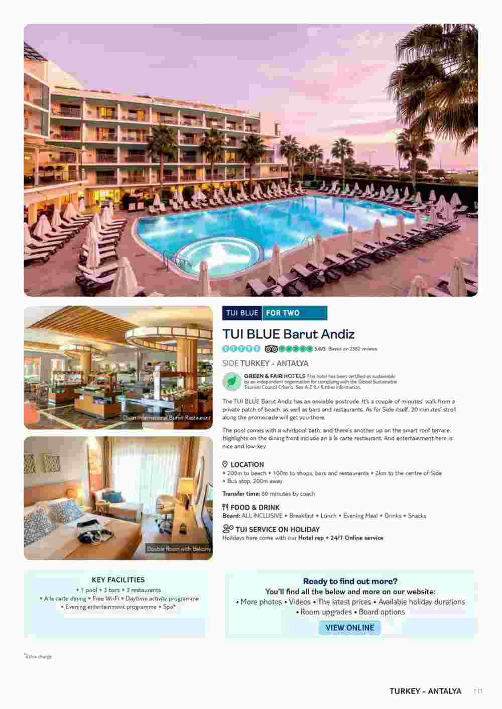 Tui offers valid from 01/11/2023 - Page 111.