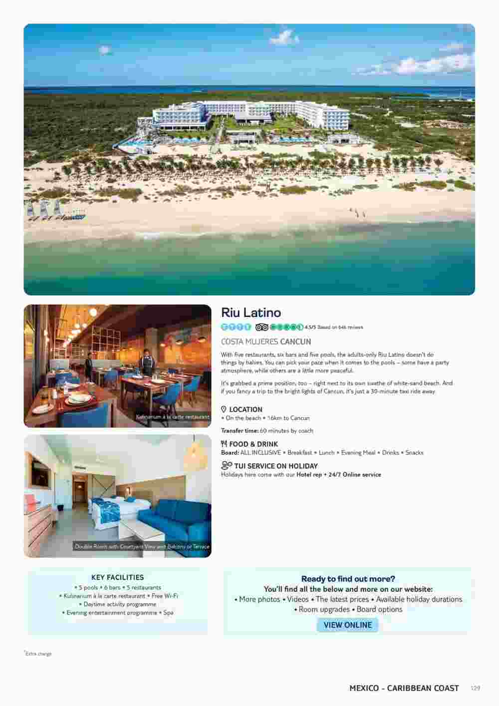 Tui offers valid from 01/11/2023 - Page 129.