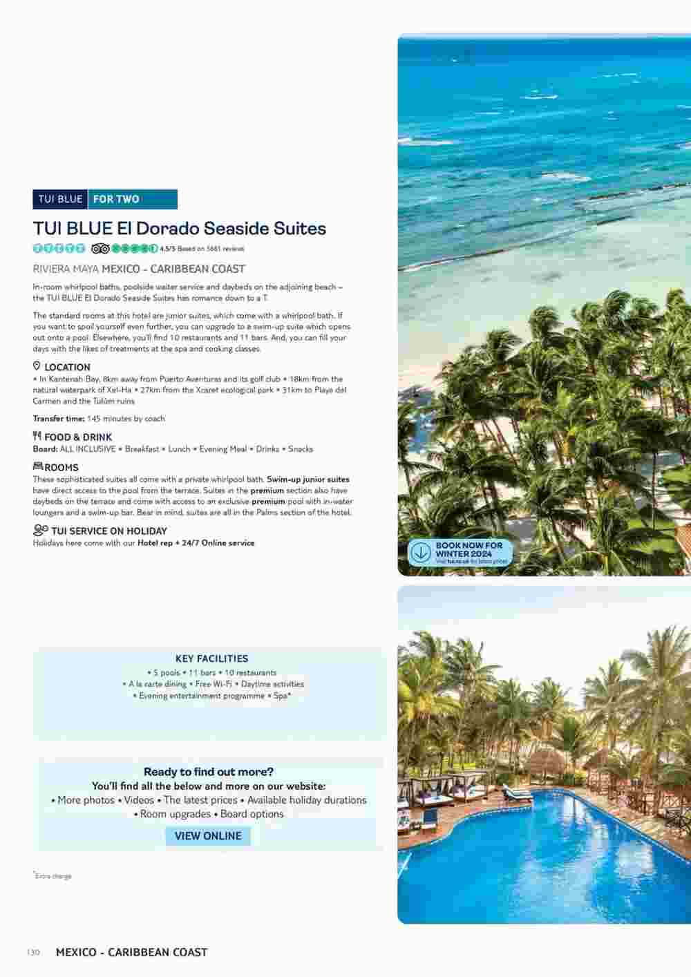 Tui offers valid from 01/11/2023 - Page 130.