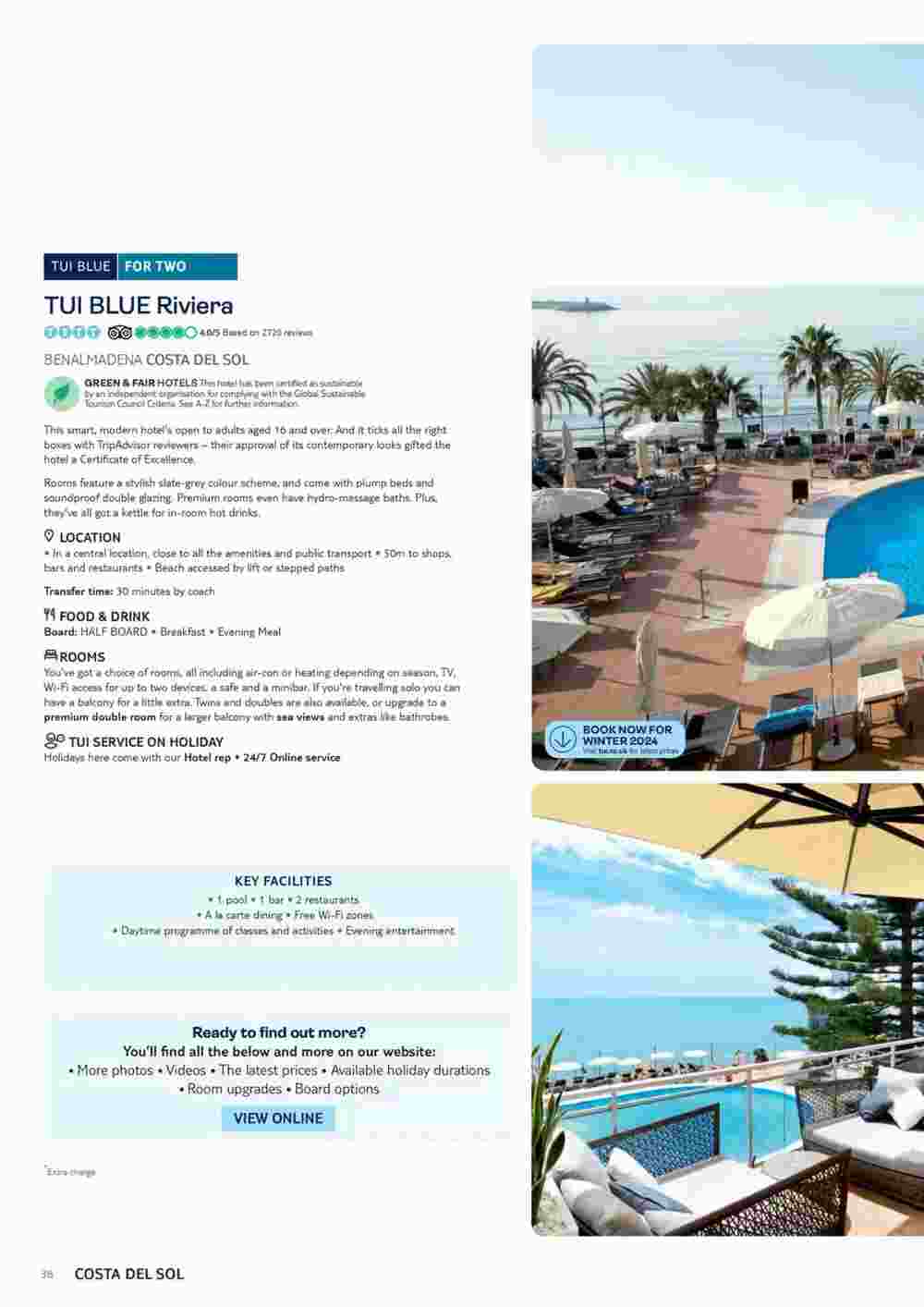 Tui offers valid from 01/11/2023 - Page 38.