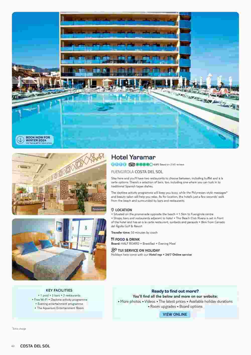 Tui offers valid from 01/11/2023 - Page 40.