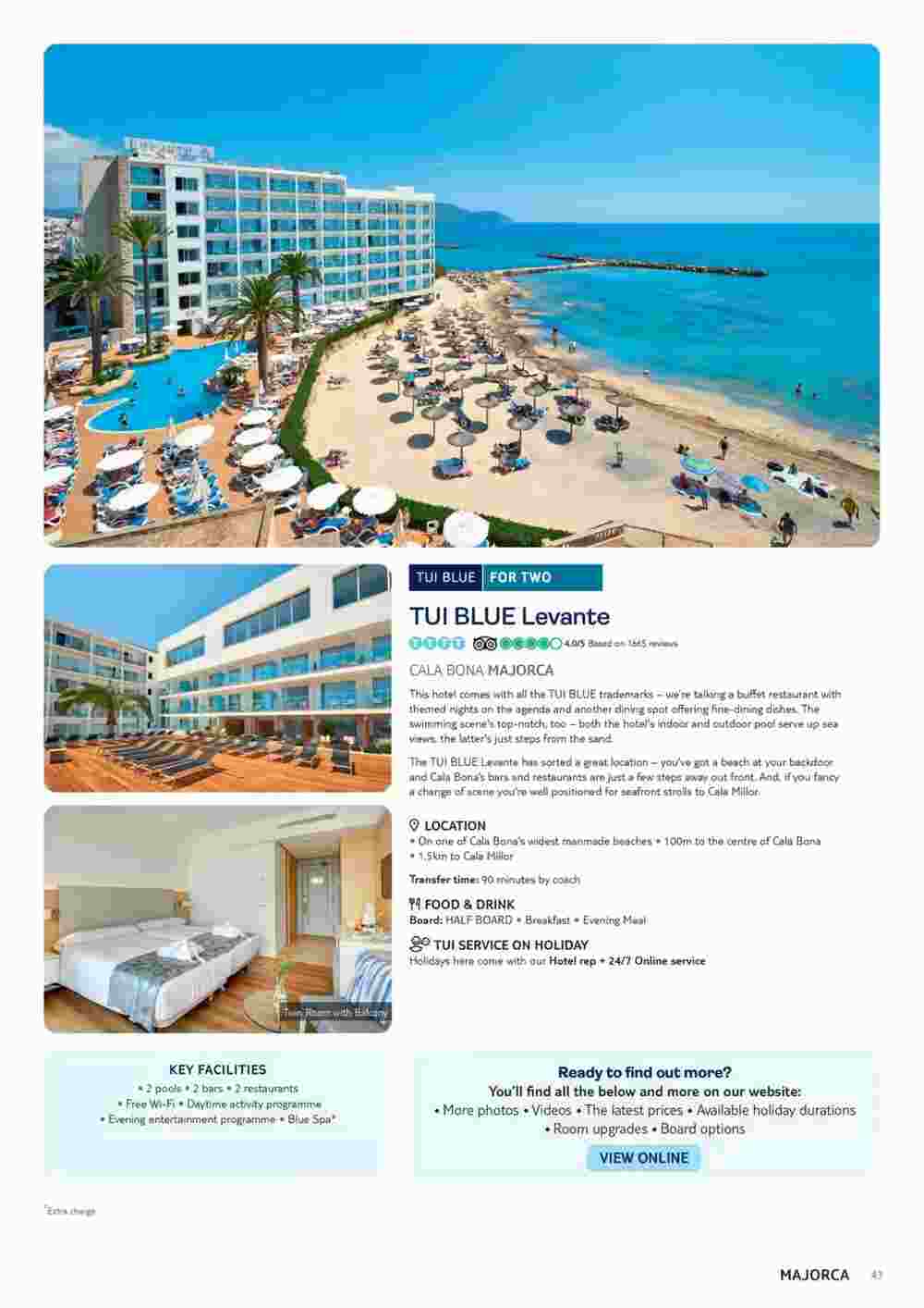 Tui offers valid from 01/11/2023 - Page 43.