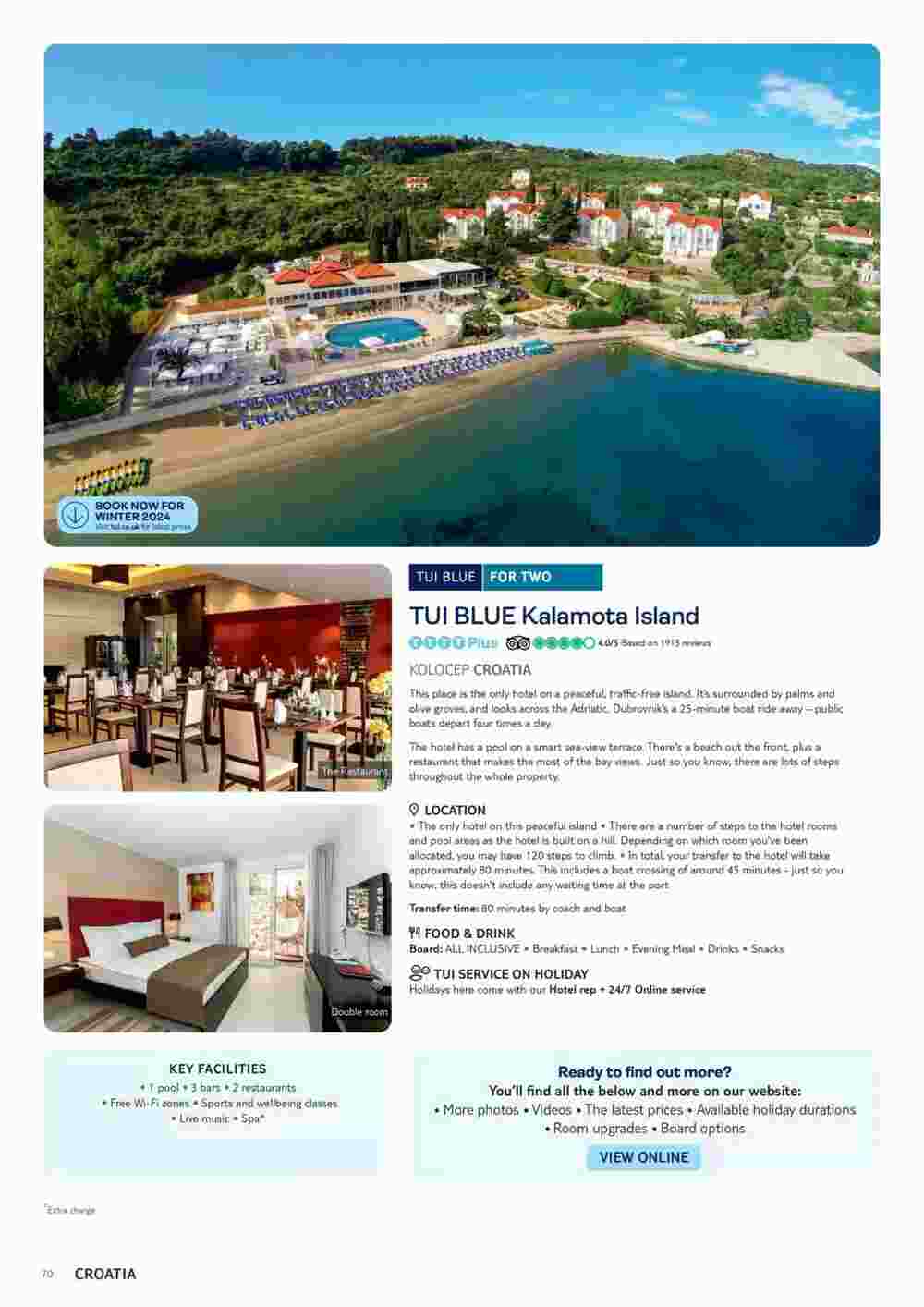 Tui offers valid from 01/11/2023 - Page 70.