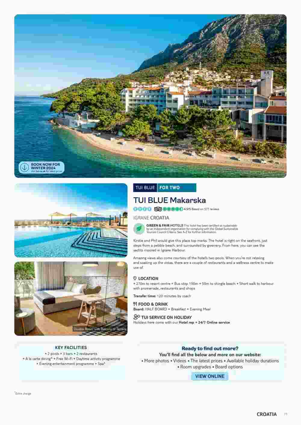 Tui offers valid from 01/11/2023 - Page 71.