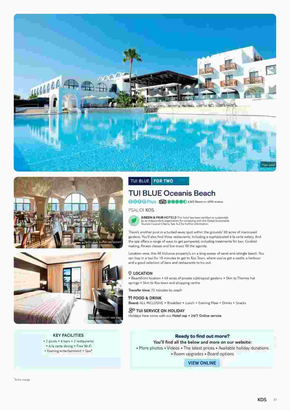 Tui offers valid from 01/11/2023 - Page 87.