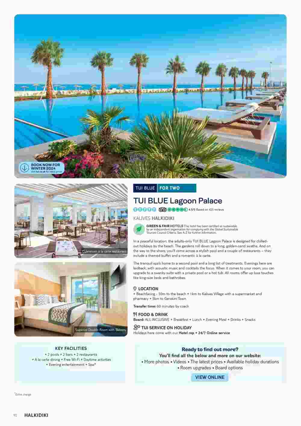 Tui offers valid from 01/11/2023 - Page 92.