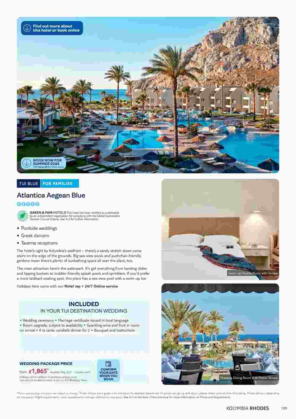 Tui offers valid from 01/11/2023 - Page 109.