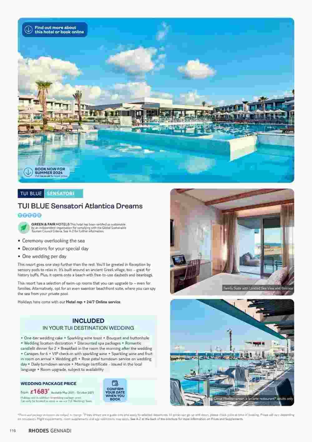 Tui offers valid from 01/11/2023 - Page 110.