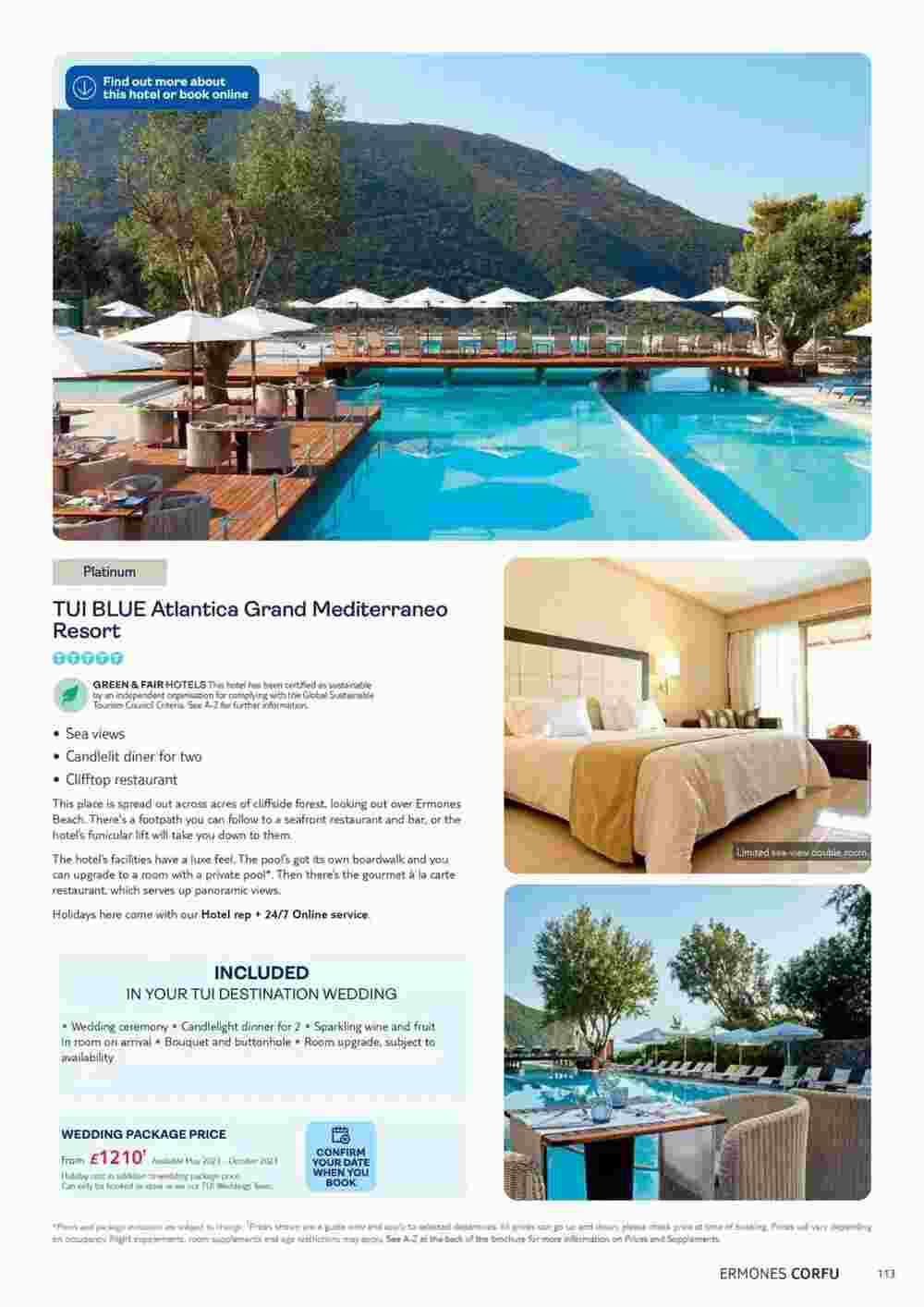 Tui offers valid from 01/11/2023 - Page 113.
