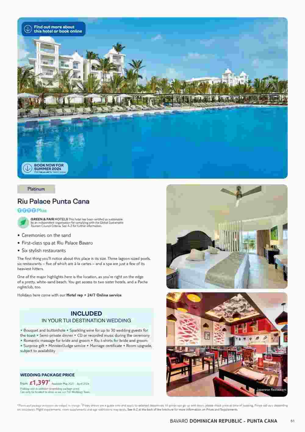 Tui offers valid from 01/11/2023 - Page 61.