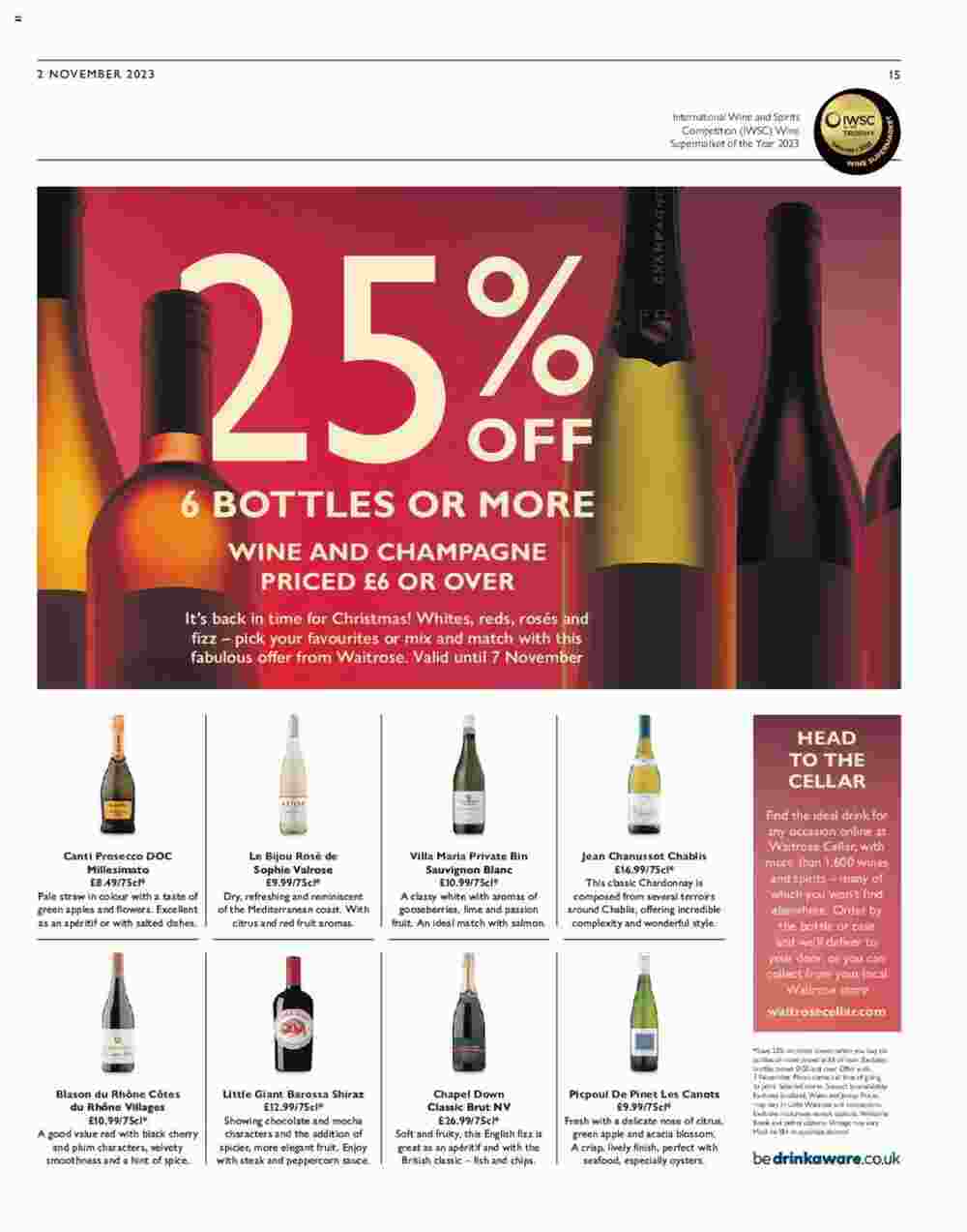 Waitrose offers valid from 02/11/2023 - Page 15.