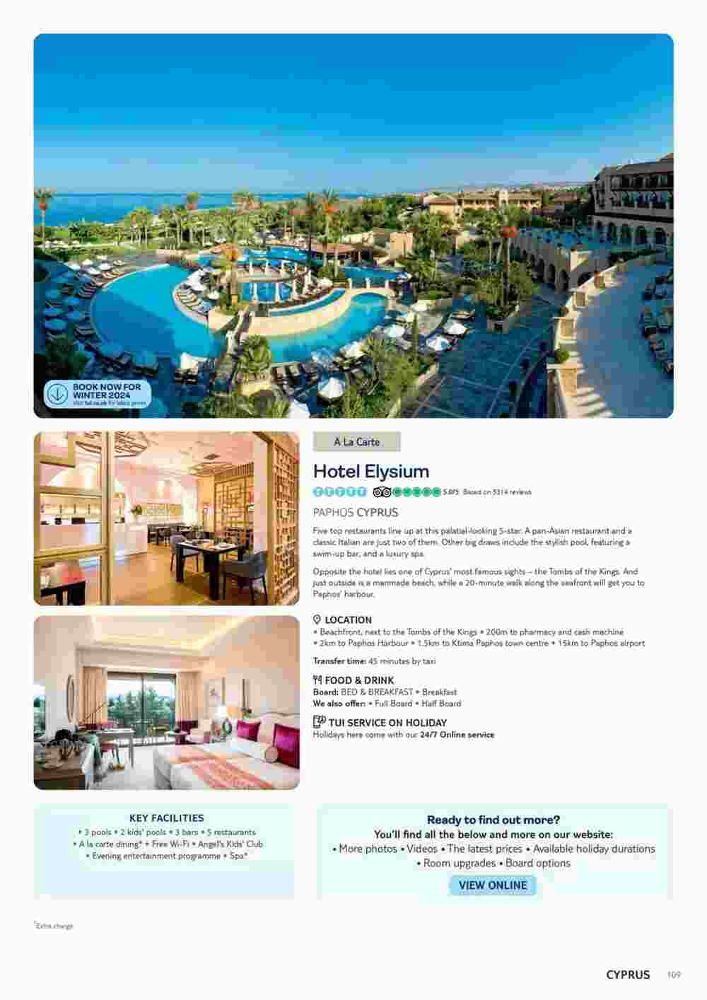 Tui offers valid from 06/11/2023 - Page 109.