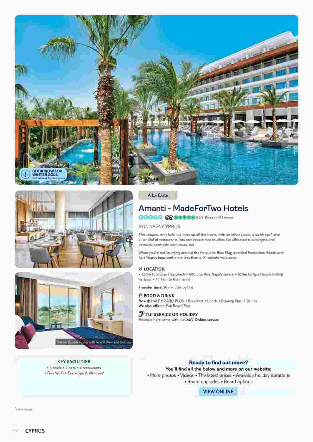 Tui offers valid from 06/11/2023 - Page 112.